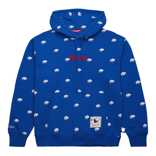 Buffalo Bills Mitchell & Ness Men's Repeat Bills Fleece Sweatshirt In Blue - Front View