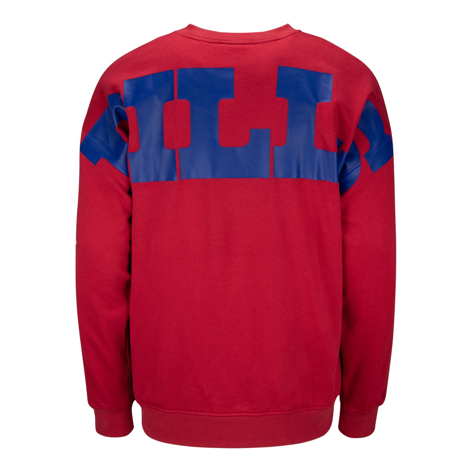 Buffalo Bills Mitchell & Ness Men's There and Back Vintage Sweatshirt In Red - Back View 2