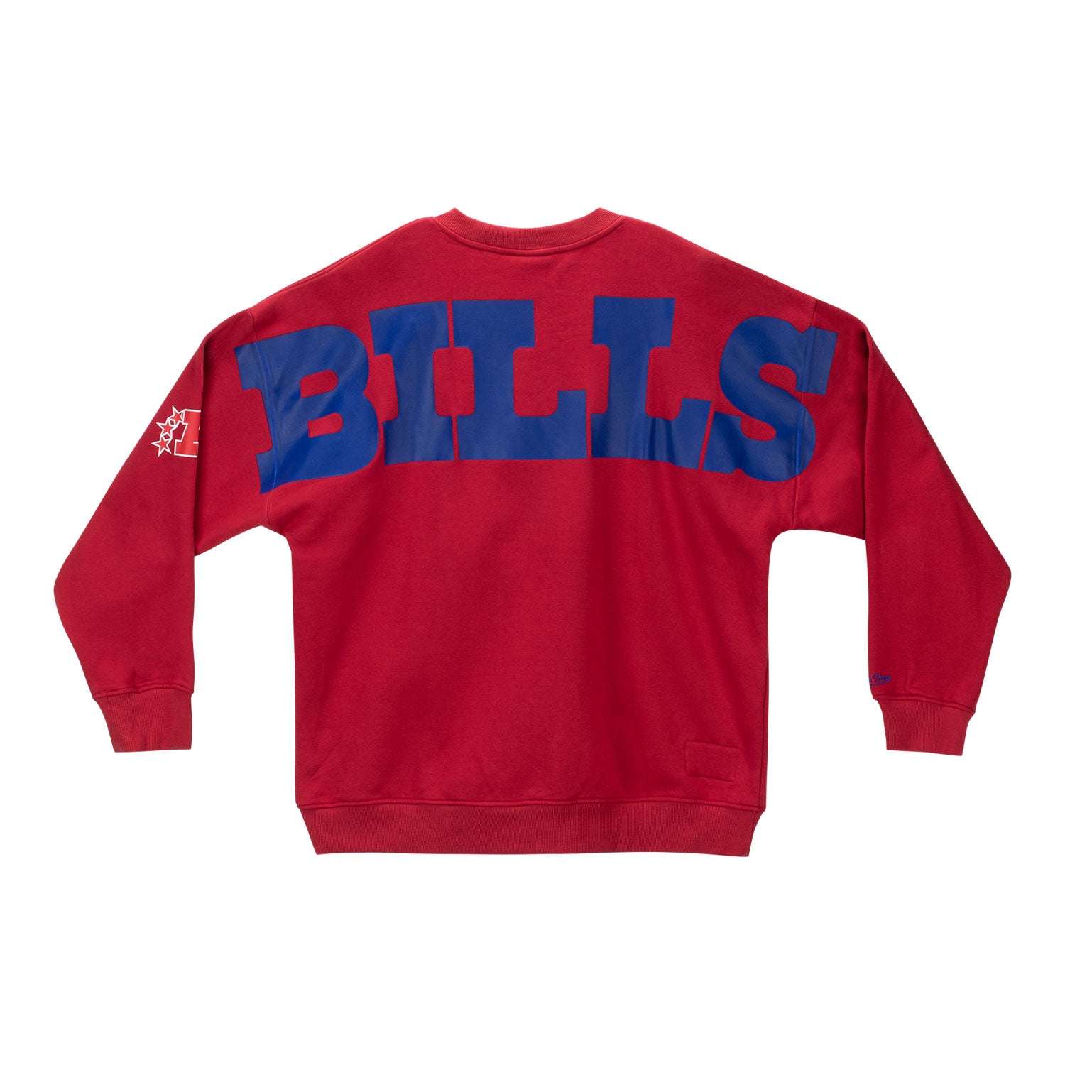 Buffalo Bills Mitchell & Ness Men's There and Back Vintage Sweatshirt In Red - Back View