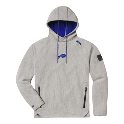 UNRL x Bills Elevation Hoodie In Grey - Front View