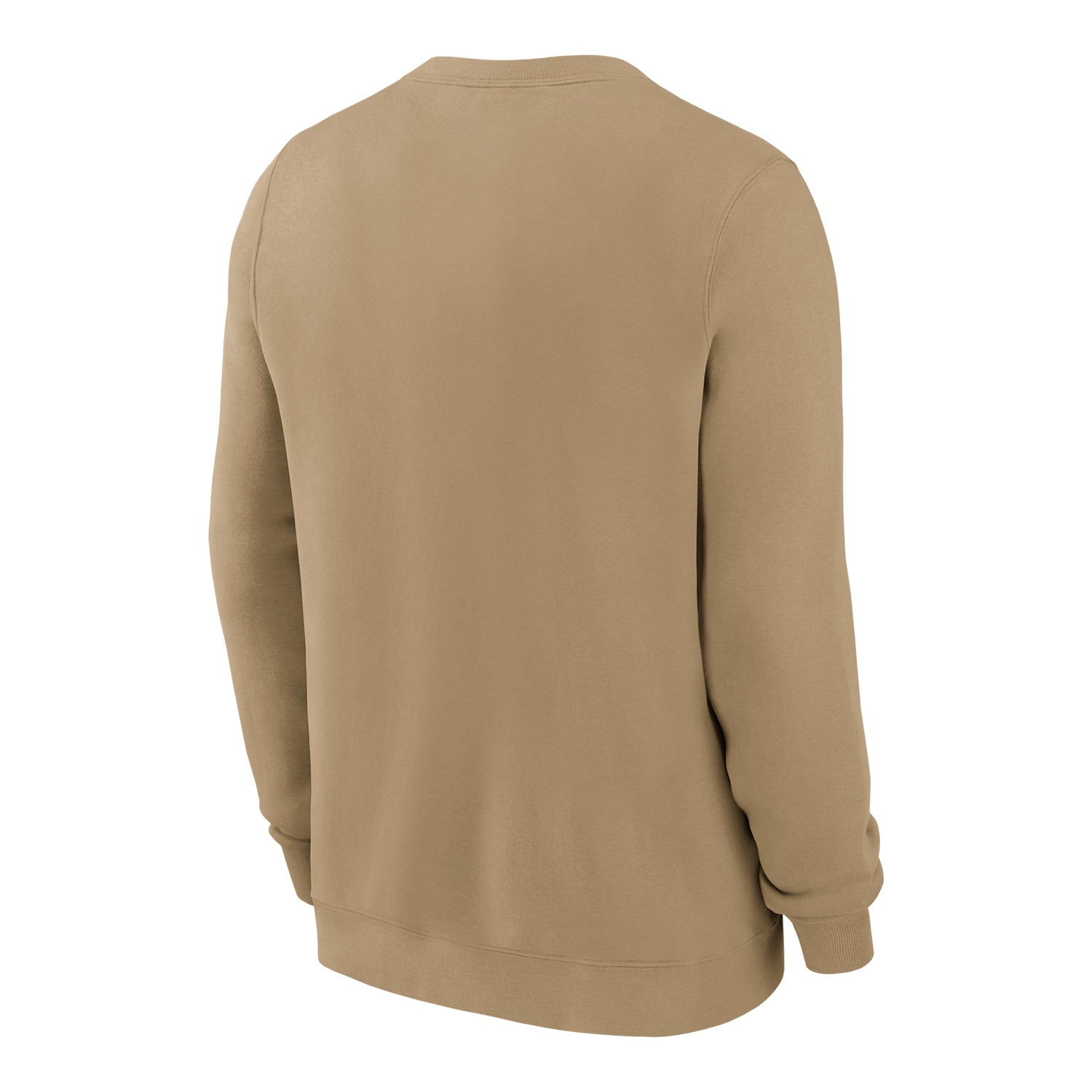 Buffalo Bills Nike Rewind Classic Logo Crew Neck In Tan - Back View