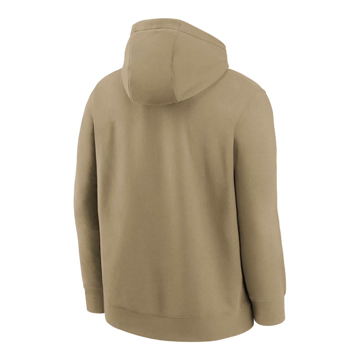 Buffalo Bills Nike Helmet Club Hoodie - Beige - Back View