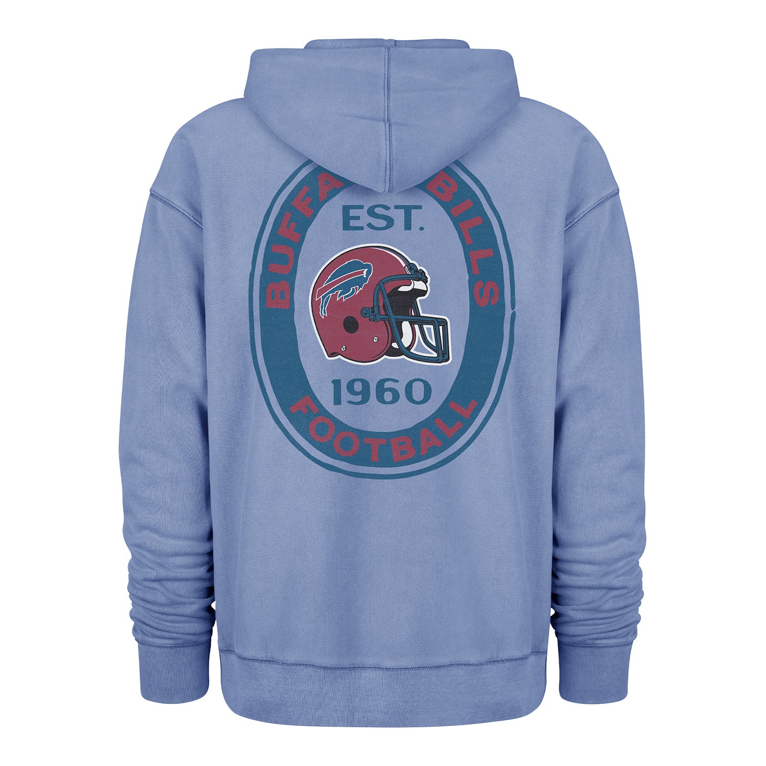 Buffalo Bills '47 Brand Ravine Hoodie In Blue - Back View