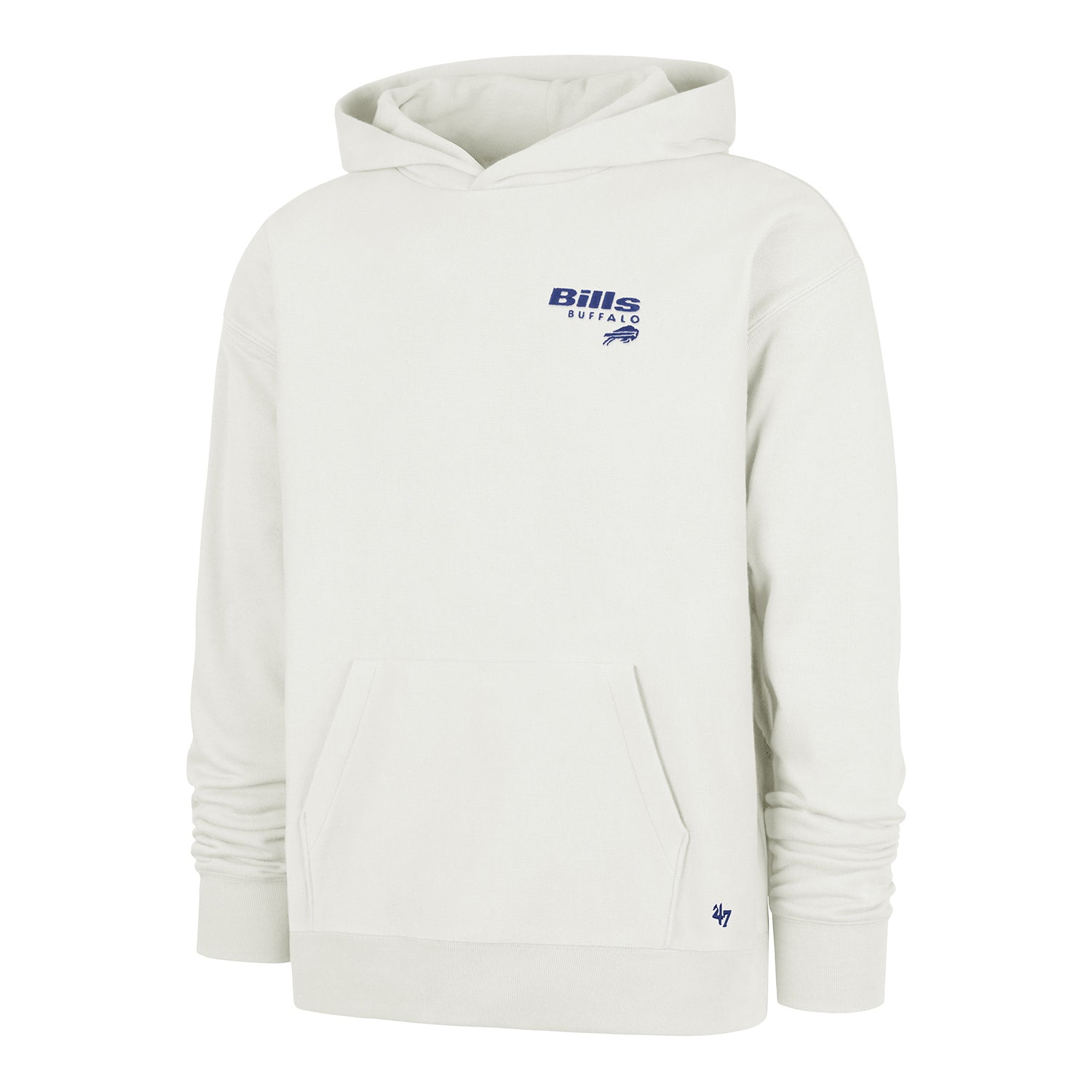 Buffalo Bills '47 Brand Triple Foundation Hoodie In White - Front View