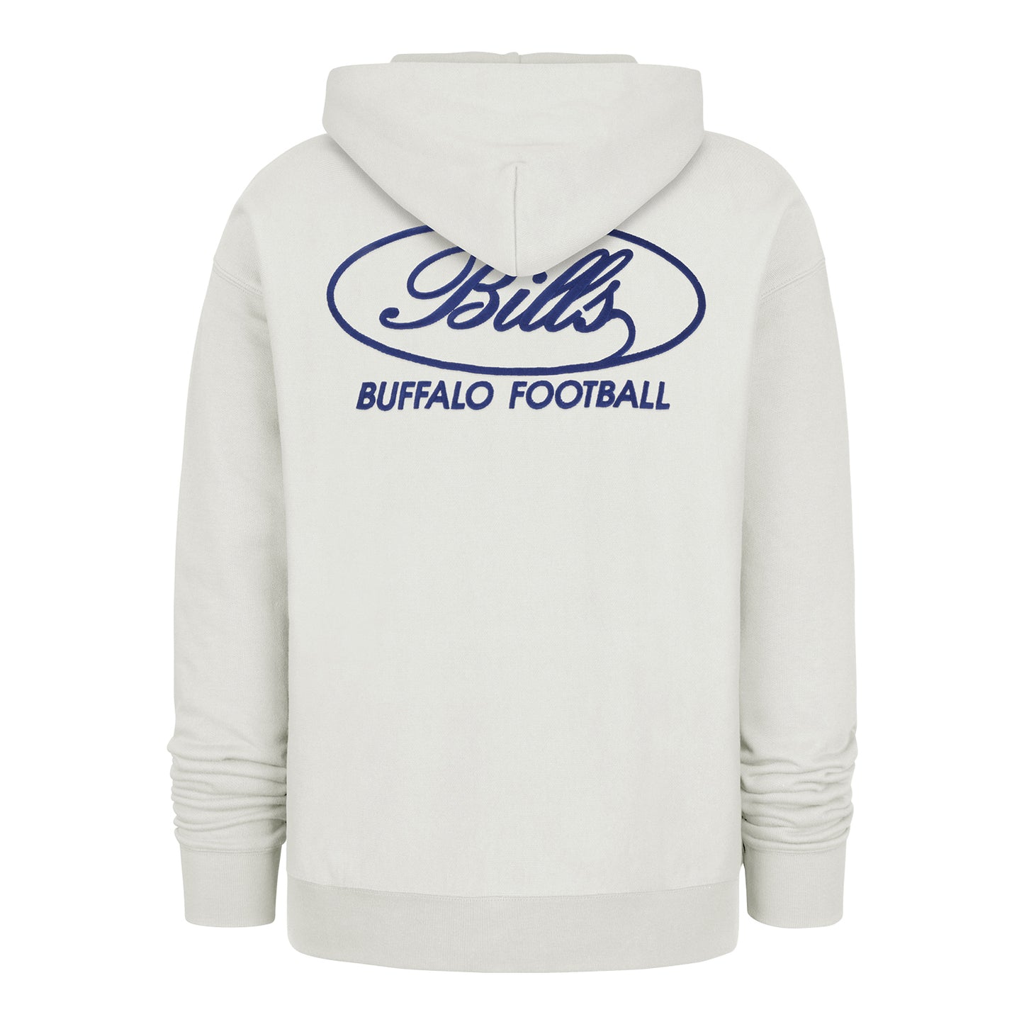 Buffalo Bills '47 Brand Triple Foundation Hoodie In White - Back View