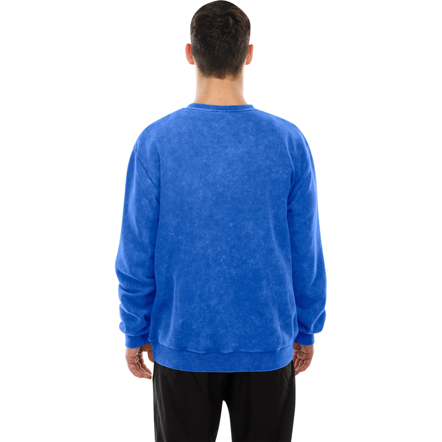 Buffalo Bills Mineral Wash Primary 1960 Crew In Blue - Back View