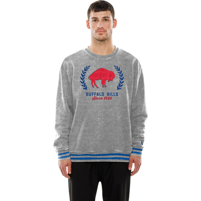 Bills New Era Classic Helmet Crew In Grey - Front View