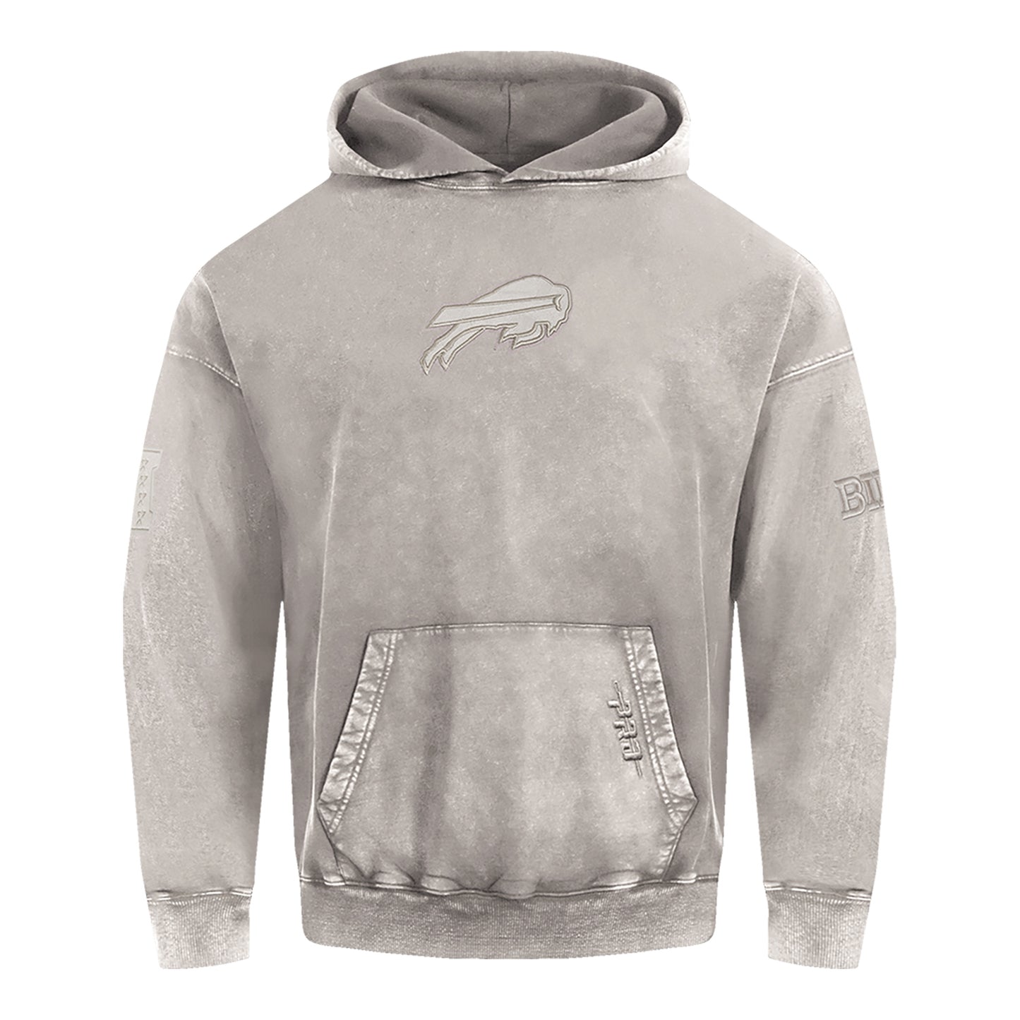 Buffalo Bills Pro Standard Washed Classic Hoodie In Grey - Front View