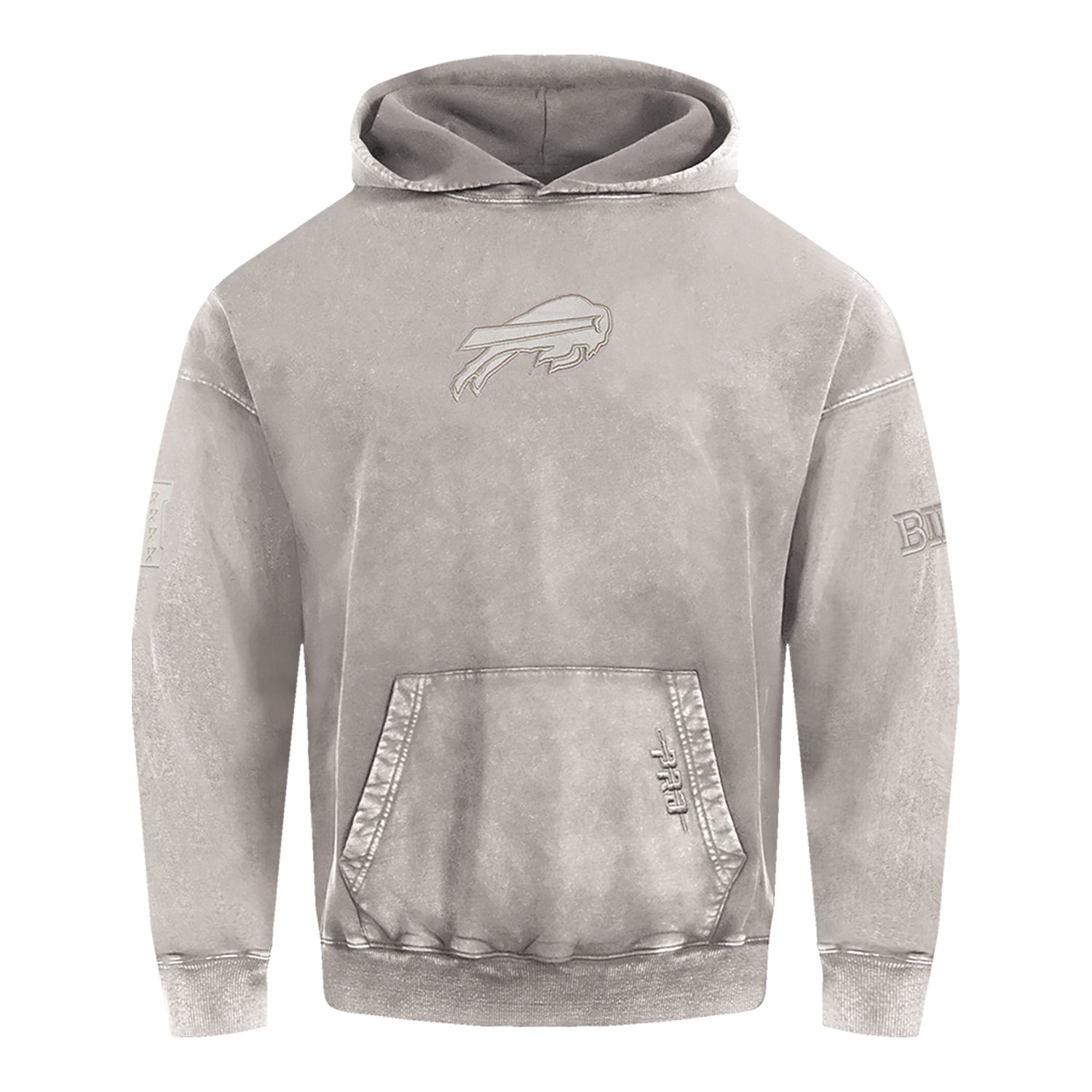 Buffalo Bills Pro Standard Washed Classic Hoodie In Grey - Front View