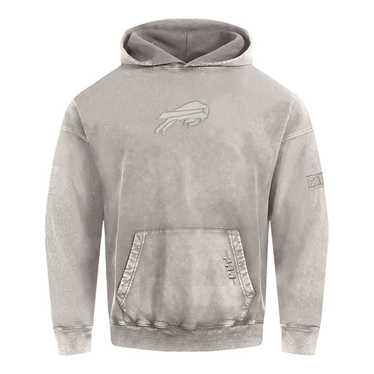 Buffalo Bills Pro Standard Washed Classic Hoodie In Grey - Front View
