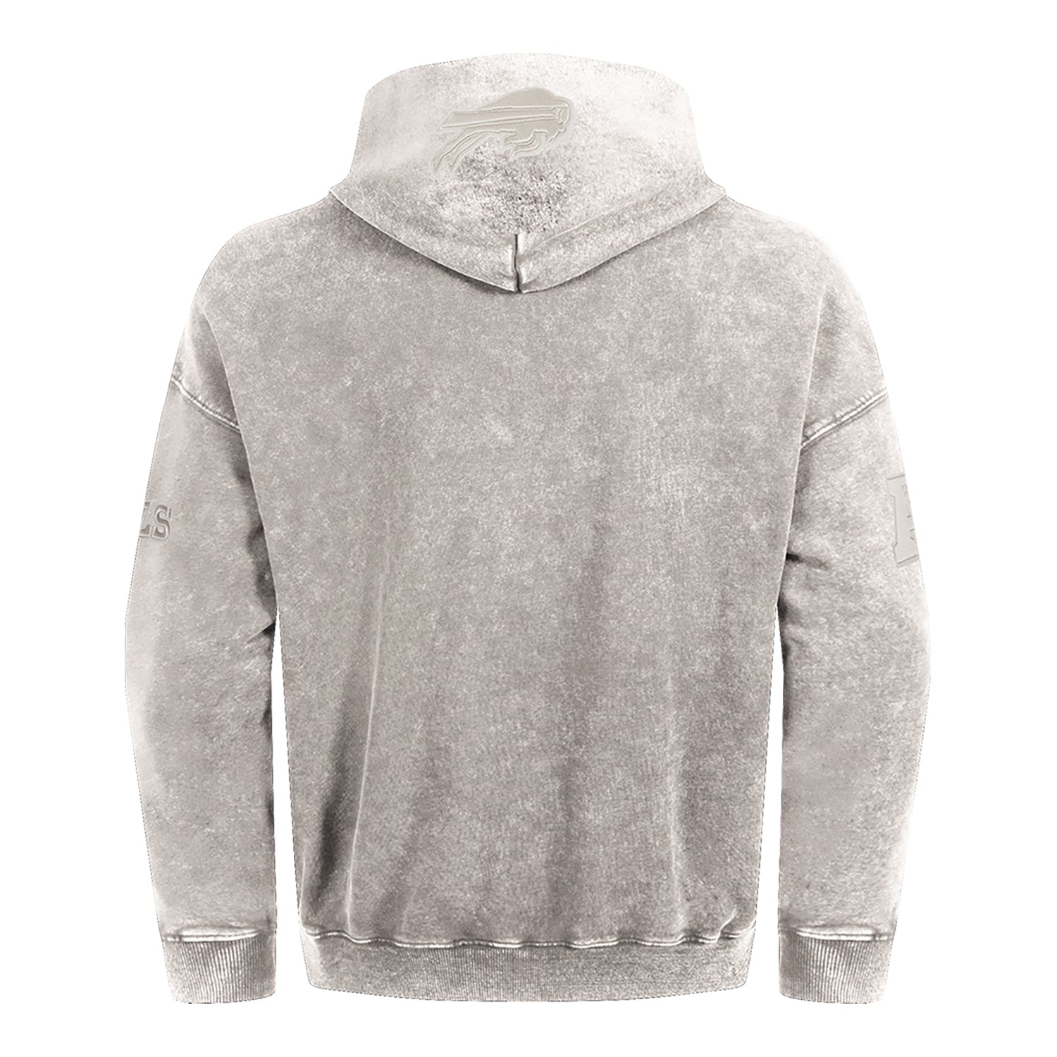 Buffalo Bills Pro Standard Washed Classic Hoodie In Grey - Back View