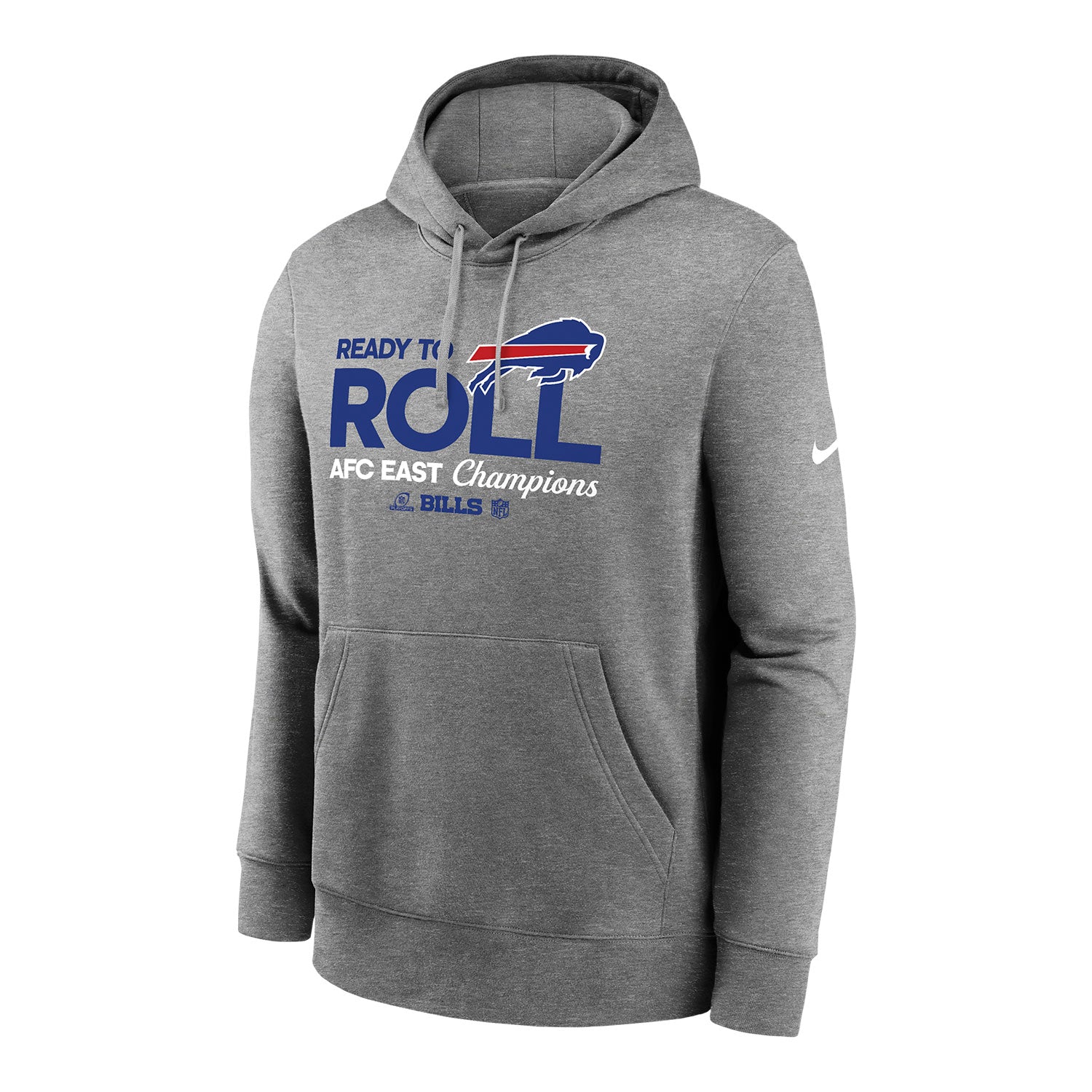 Nike Buffalo Bills 2024 Division Champions Locker Room Trophy Collection Sweatshirt In Grey - Front View