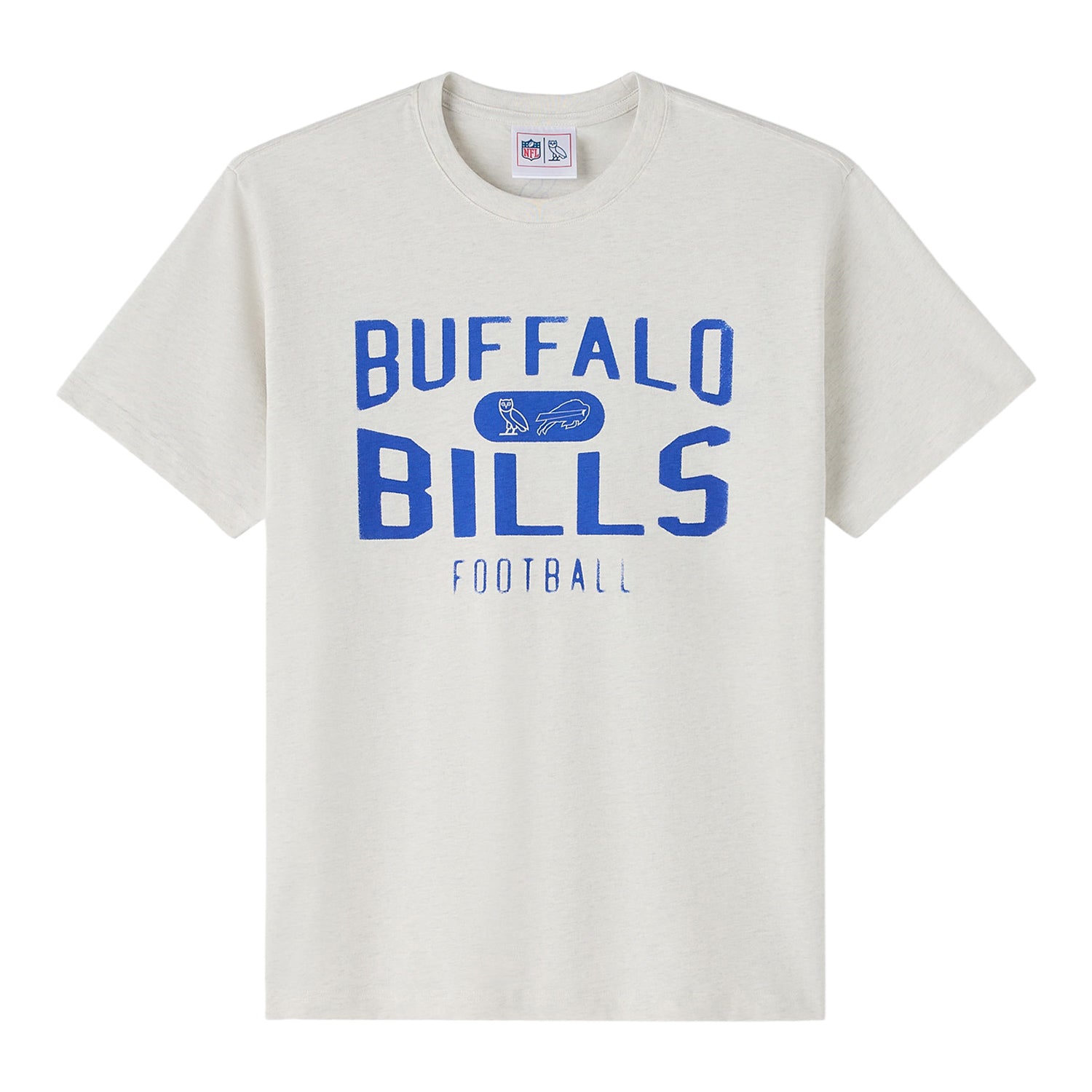 Buffalo Bills OVO Short Sleeve Graphic T-Shirt In White - Front View