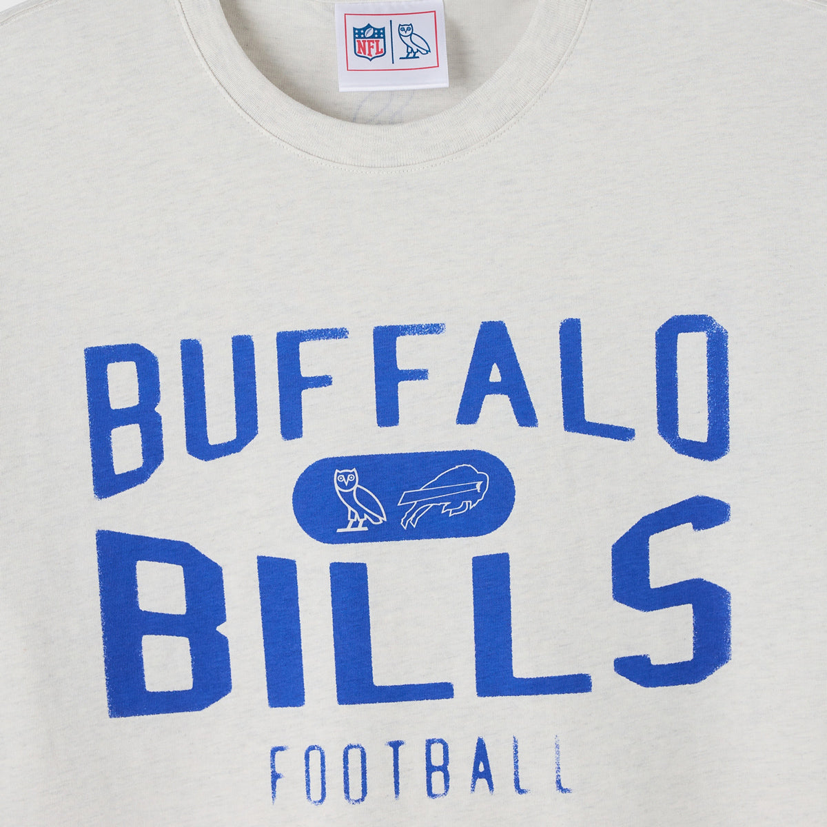 Buffalo Bills OVO Short Sleeve Graphic T-Shirt In White - Logo View