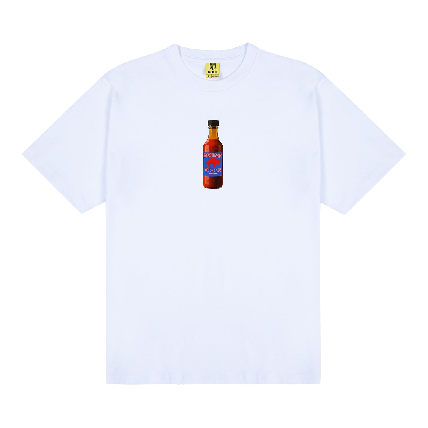 Buffalo Bills GOLF WANG x Bills Sauce Unisex Classic T-Shirt In White - Front View