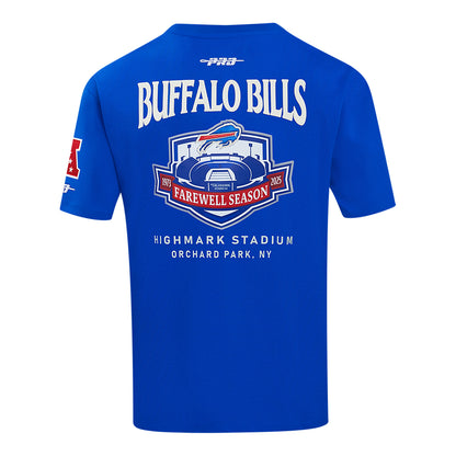 Buffalo Bills Pro Standard Farewell Season T-Shirt In Blue - Back View