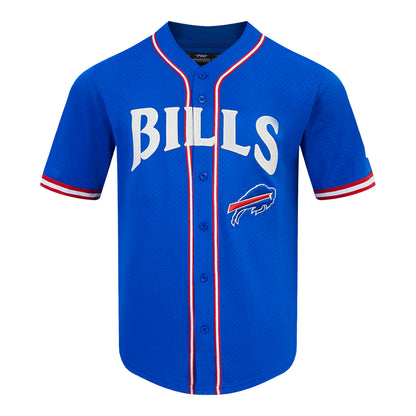 Buffalo Bills Pro Standard Farewell Season Baseball Jersey In Blue - Front View