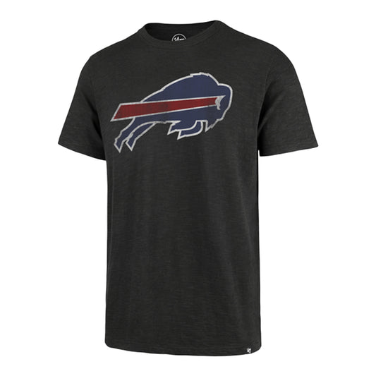 Buffalo Bills '47 Brand Primary Logo Scrum T-Shirt In Grey - Front View