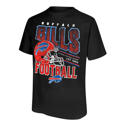 Buffalo Bills Follow The Leader T-Shirt In Black - Front View