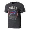 Darius Rucker Buffalo Bills Distressed Logo T-Shirt In Black - Front View