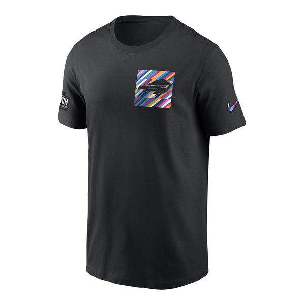 Nike Buffalo Bills 2023 Crucial Catch T-Shirt In Black - Front View