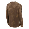 Nike Buffalo Bills 2023 Salute To Service Snow Wash Long-Sleeve T-Shirt In Brown - Back View