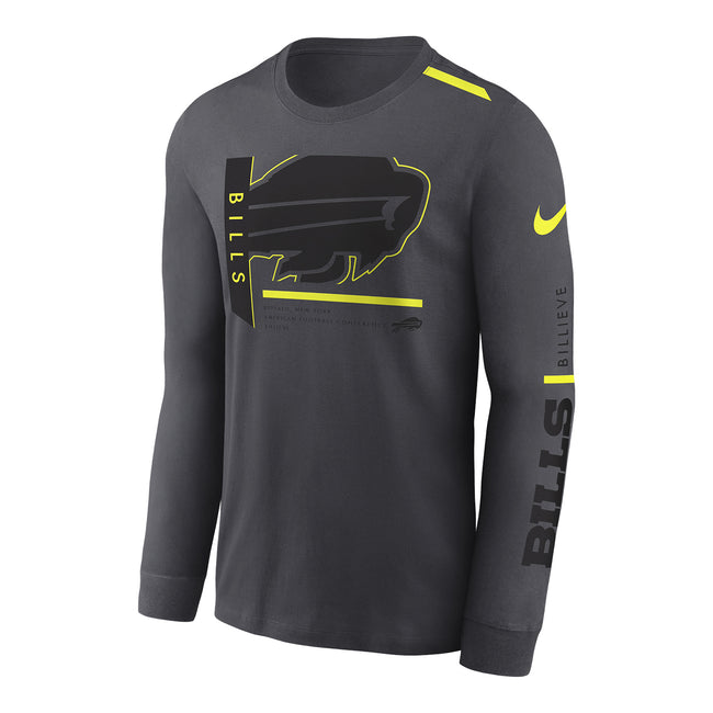 Buffalo Bills Nike Pro Long Sleeve Shirt Men's Gray used L 38