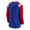 Nike Buffalo Bills Rewind Fashion Long Sleeve T-Shirt In Blue & Red - Back View