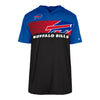 New Era Buffalo Bills Colorblock Hooded T-Shirt