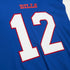Mitchell & Ness Buffalo Bills Icon Premium Jim Kelly Name & Number T-Shirt In Blue - Zoom View On Front Graphic