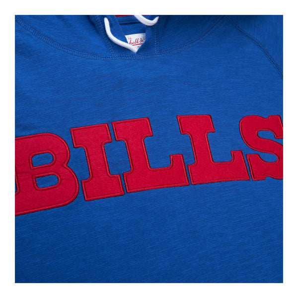 Mitchell & Ness Buffalo Bills Legendary Slub Long Sleeve Hooded T-Shirt In Blue