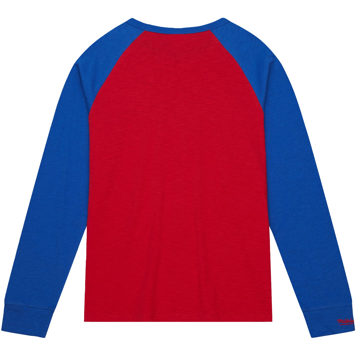 Mitchell & Ness Buffalo Bills Legendary Slub Long Sleeve T-Shirt In Red - Back View