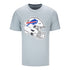 Starter Buffalo Bills Helmet T-Shirt In Grey - Front View