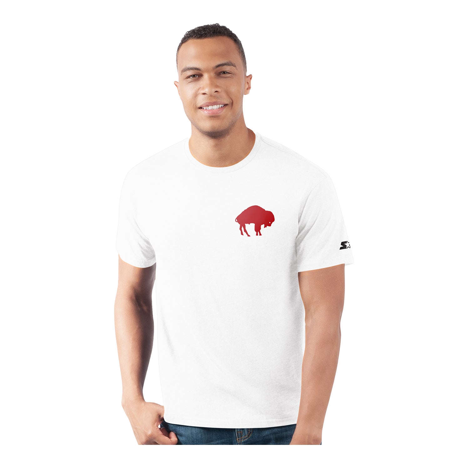 Starter Buffalo Bills Retro T-Shirt In White - Front View