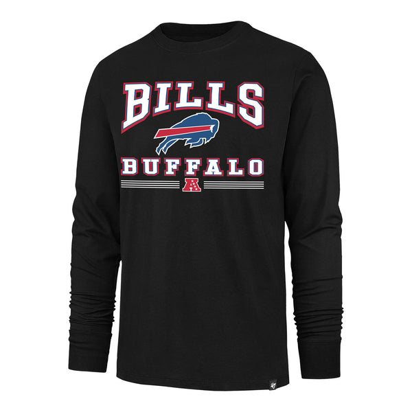 '47 Brand Buffalo Bills Packed House Franklin Long-Sleeve T-Shirt In Black - Front View