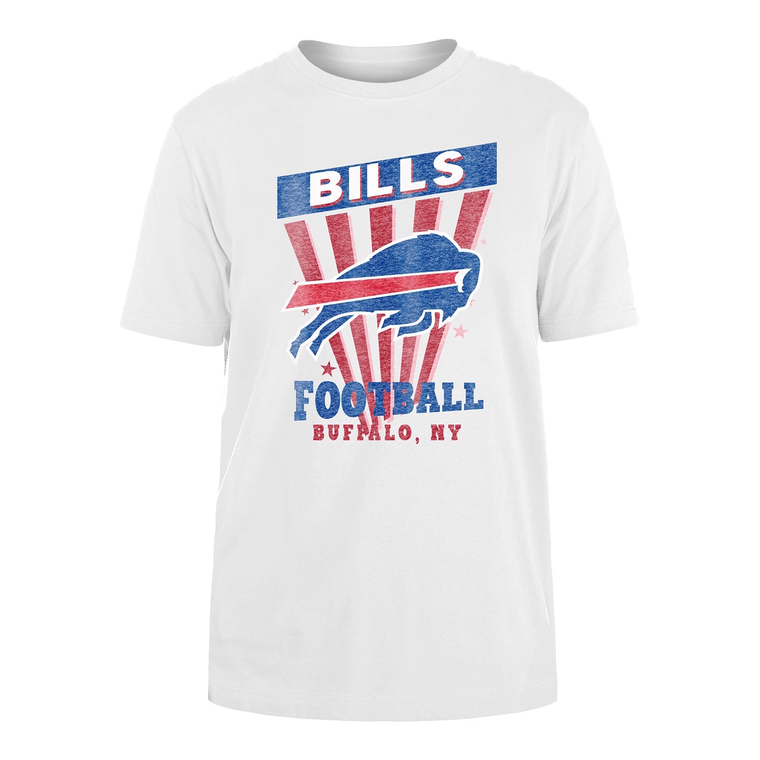 Buffalo Bills New Era Men's T-Shirt In White - Front View