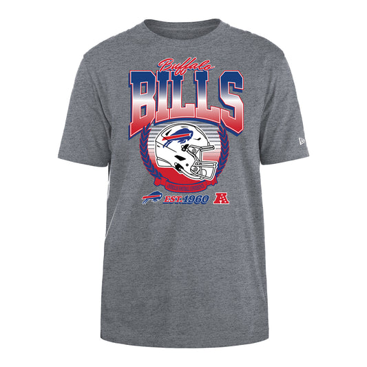 New Era Buffalo Bills Injection T-Shirt In Grey - Front View