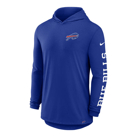 Buffalo Bills Nike Dri-fit Hoodie In Blue - Front View