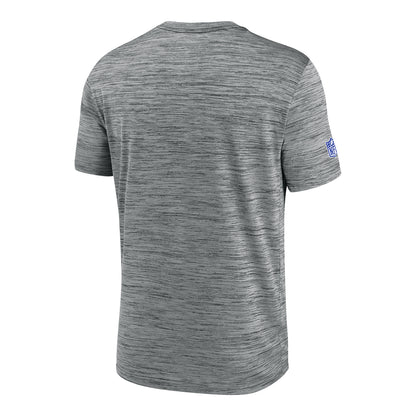 Bills Nike Sideline Velocity Short Sleeve Tee In Grey - Back View