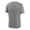 Bills Nike Sideline Velocity Short Sleeve Tee In Grey - Back View