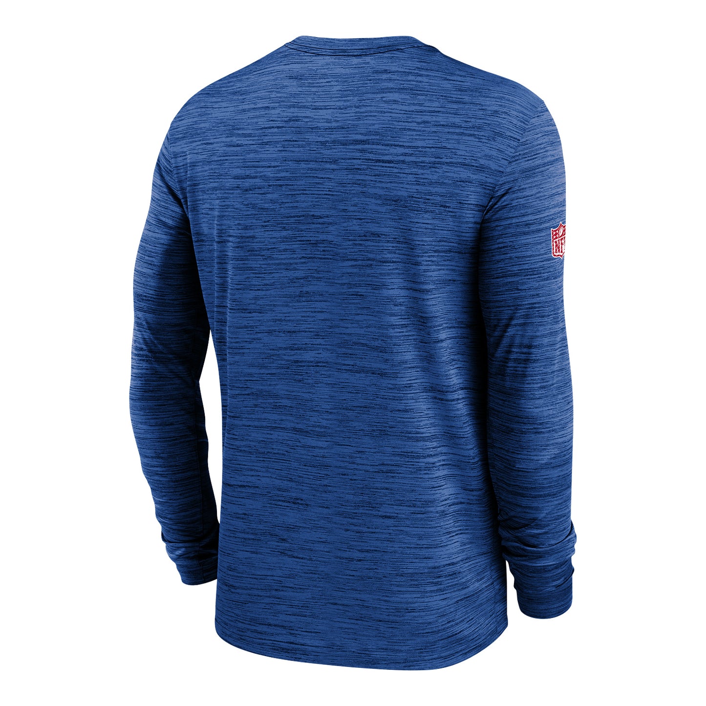 Bills Nike Sideline Velocity Long Sleeve Tee In Blue - Back View