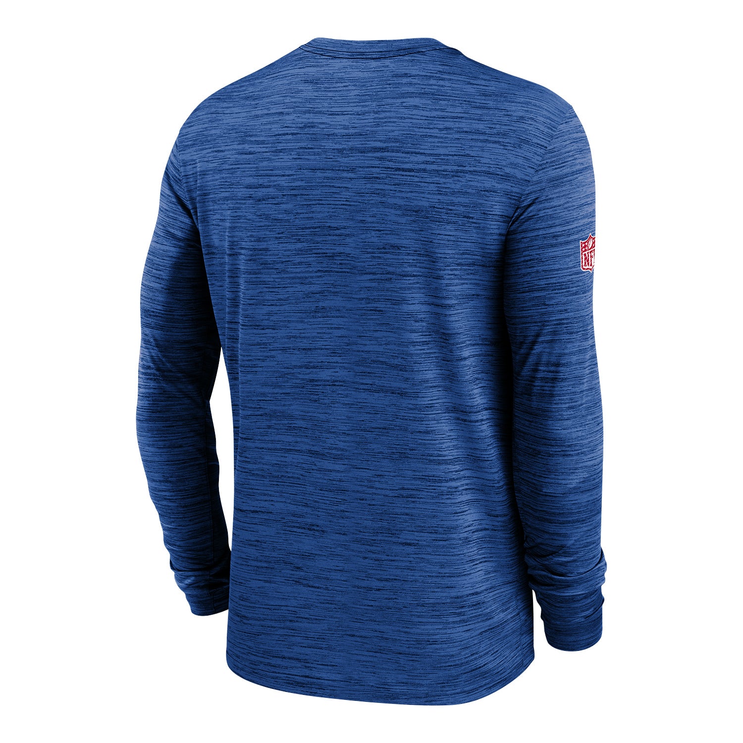 Bills Nike Sideline Velocity Long Sleeve Tee In Blue - Back View