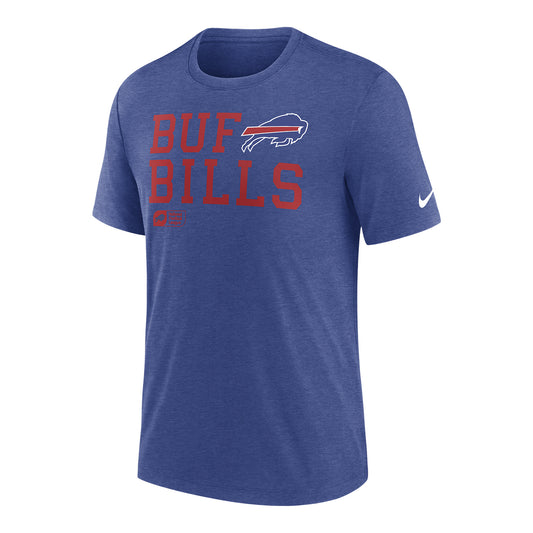 Men's Bills Nike Lockup T-Shirt In Blue - Front View