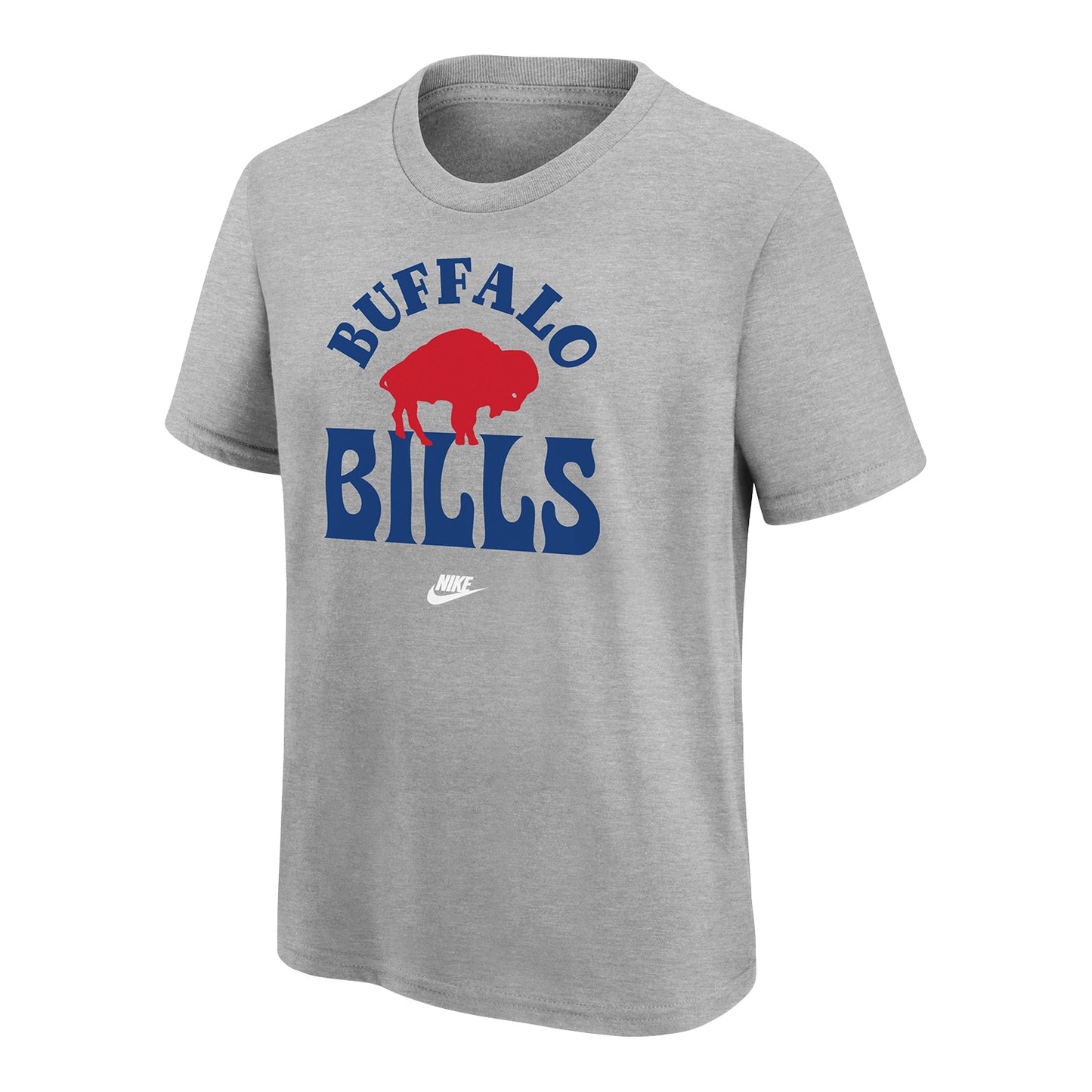 Buffalo Bills Nike Groove Essential Cotton T-Shirt In Grey - Front View