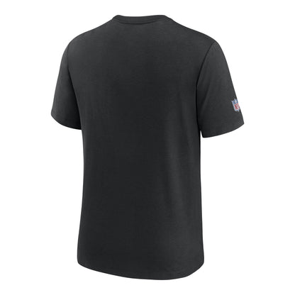 Buffalo Bills Nike Men's Crucial Catch T-Shirt In Black - Back View