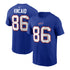 Buffalo Bills Nike Men's Kincaid Player T-Shirt In Blue - Front & Back View