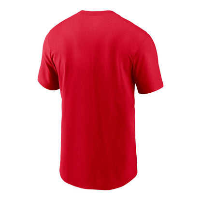 Nike Buffalo Bills Air Allen T-Shirt In Red - Back View