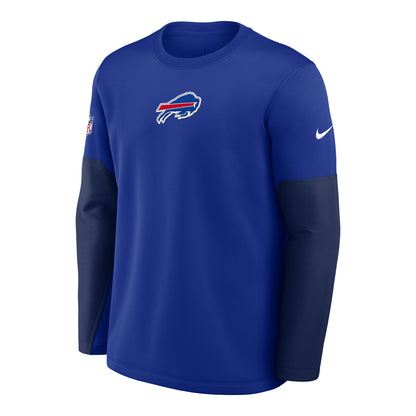 Buffalo Bills Nike Sideline Coaches Crew In Blue - Front View