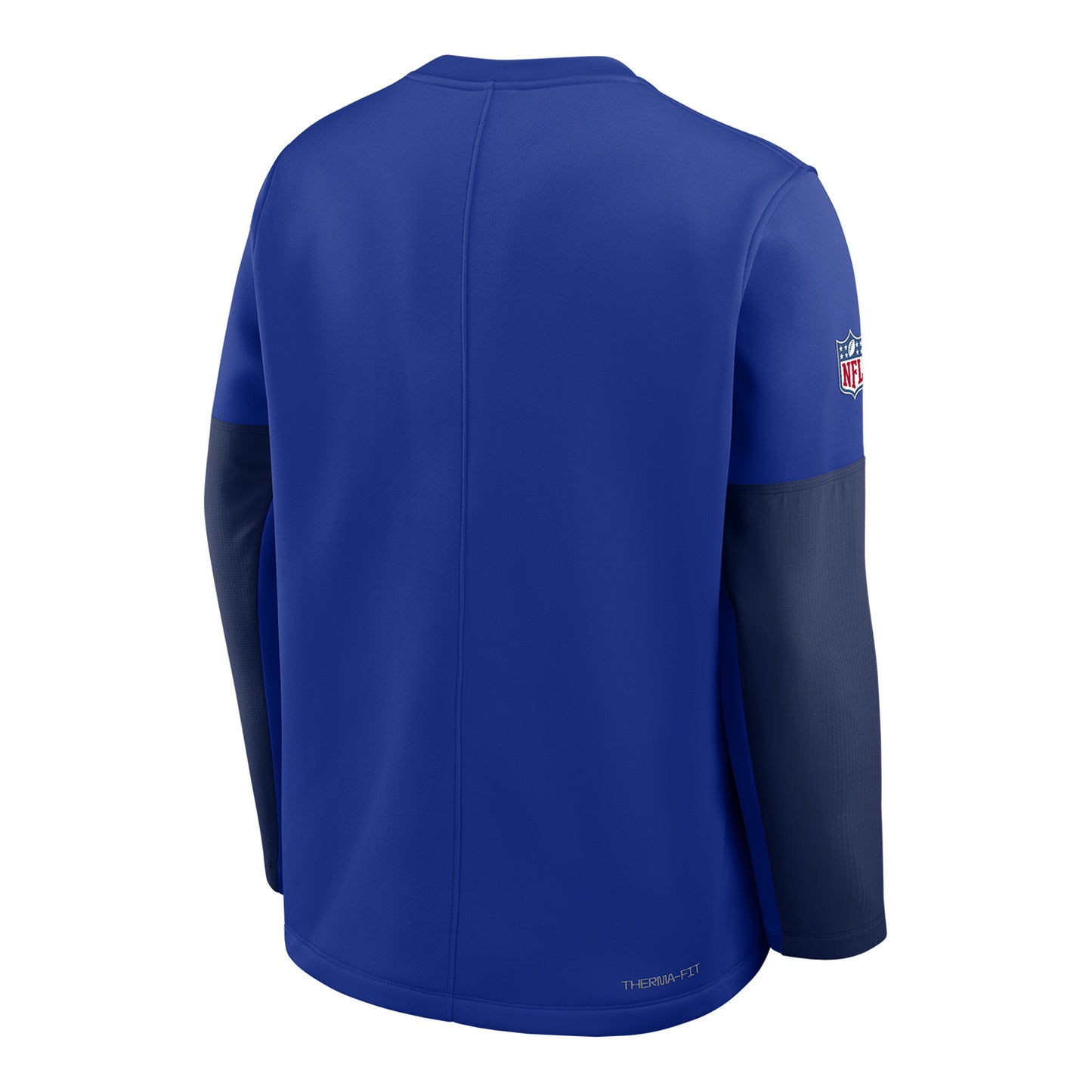 Buffalo Bills Nike Sideline Coaches Crew In Blue - Back View