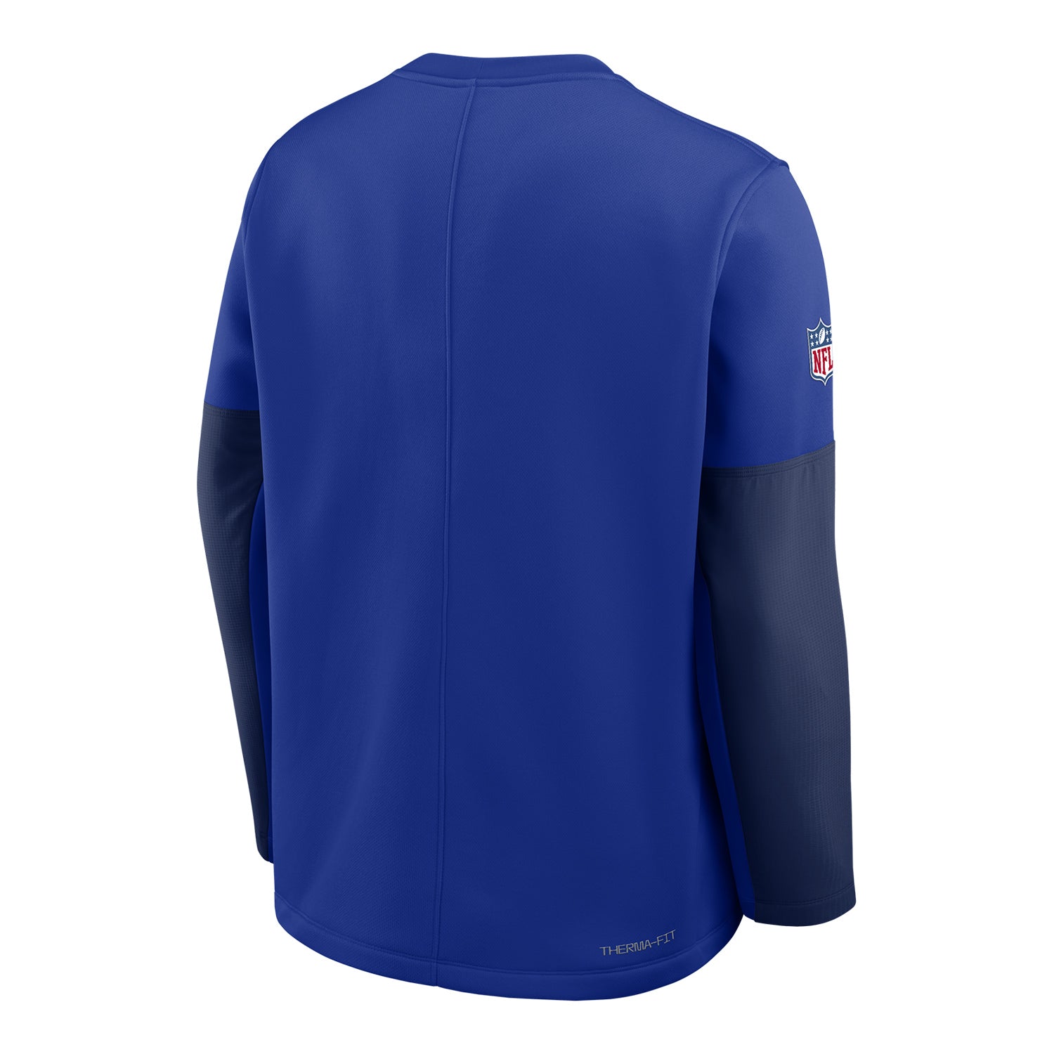 Buffalo Bills Nike Sideline Coaches Crew In Blue - Back View
